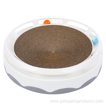 Waterproof cat corrugated paper scratcher turntable toy